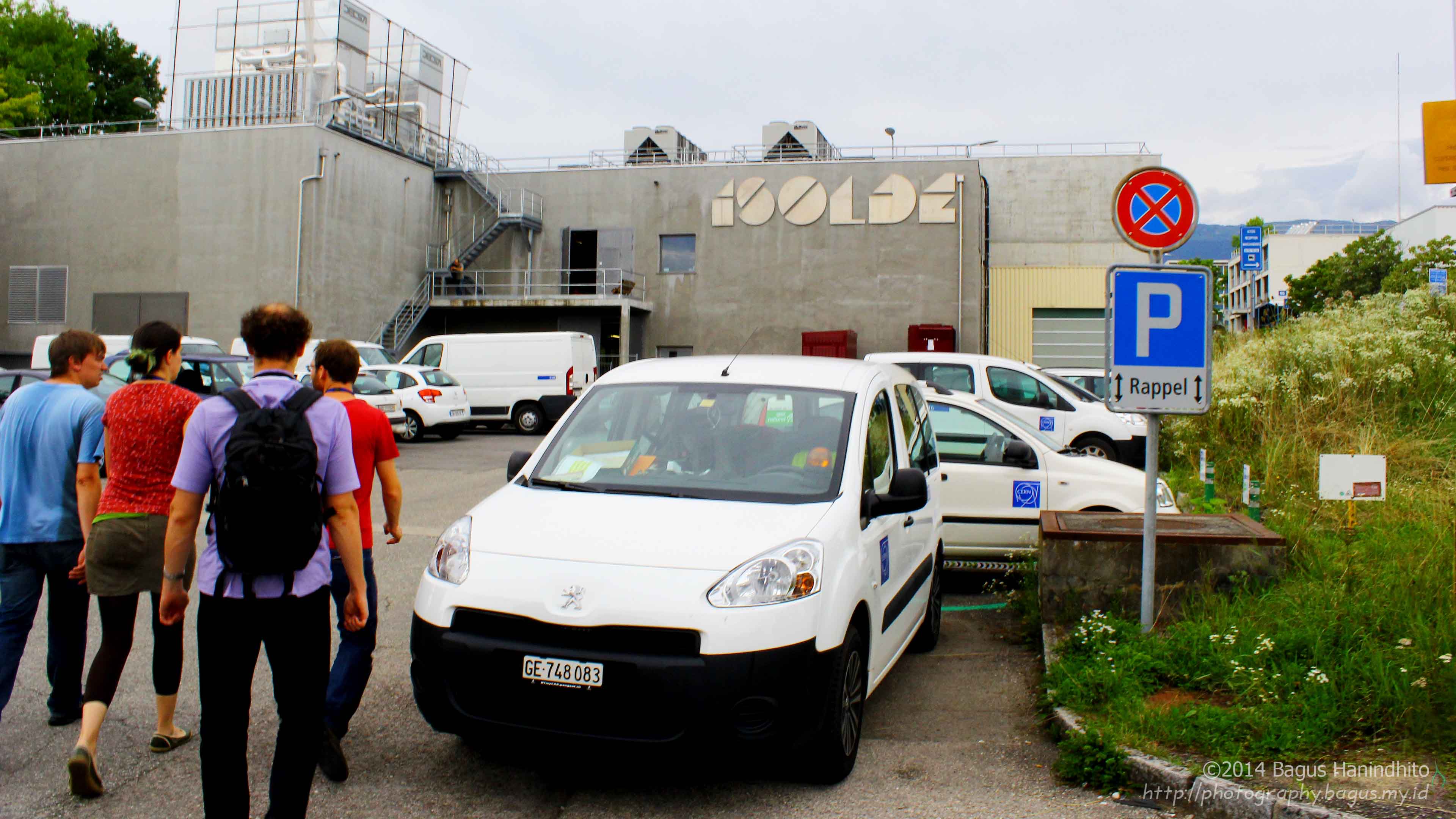 The Radioactive Ion Beam facility (ISOLDE) building in CERN Meyrin Site, Geneva-Switzerland.