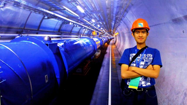 Bagus Hanindhito at Large Hadron Collider at CERN, Geneva, Switzerland
