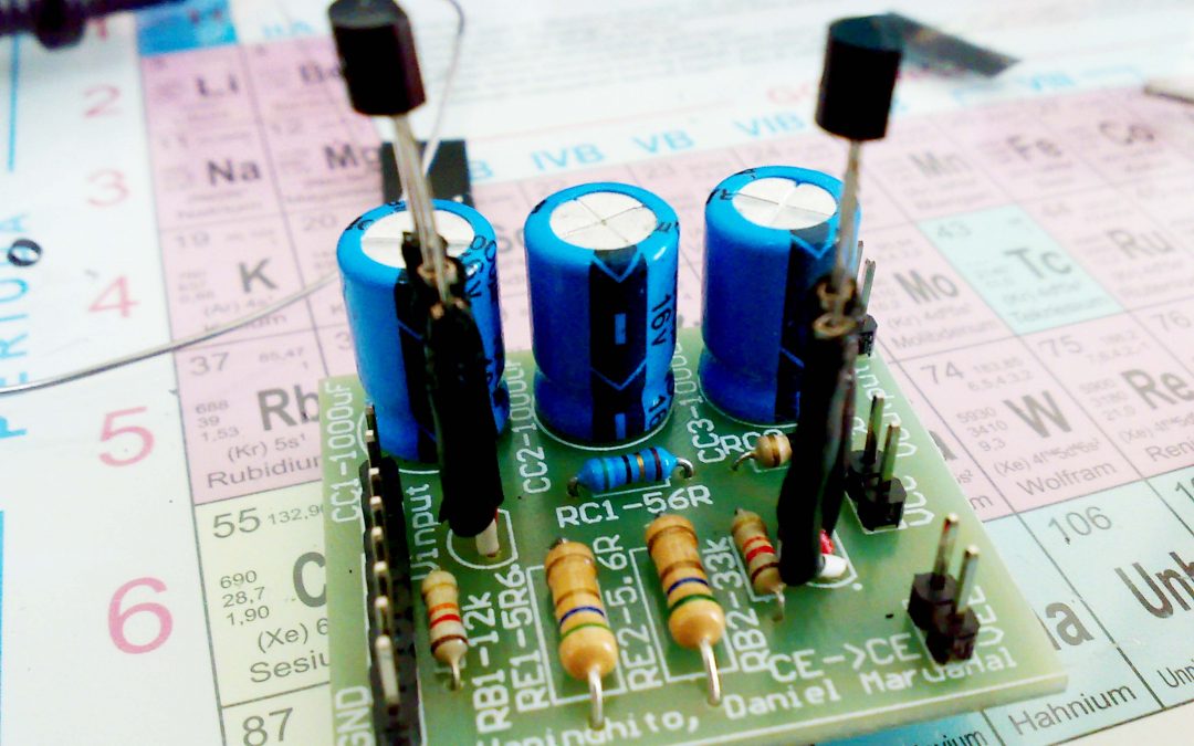 Implementation of Two-Stage Amplifier using 2N2222 BJT